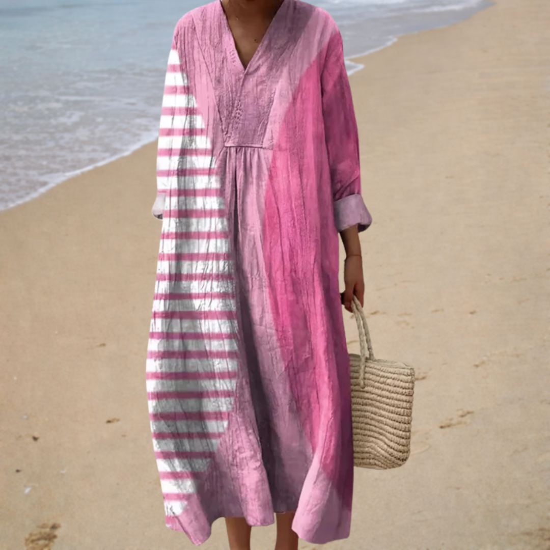 Sadhba | Flattering Printed Summer Dress
