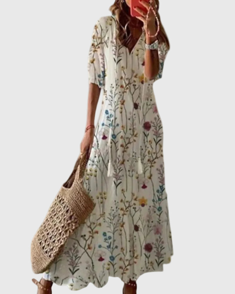 Muireann | Vintage Boho Maxi Summer Dress