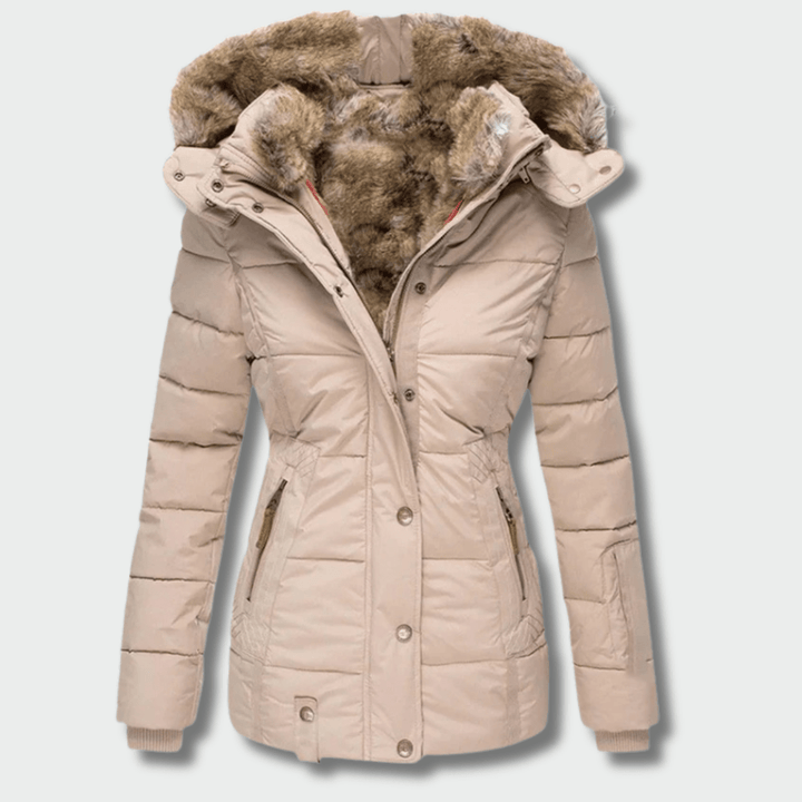 Aušra – a warm winter coat with a hood