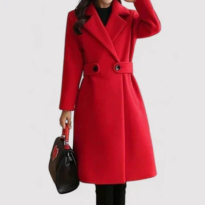 Clara - Belted woolen coat