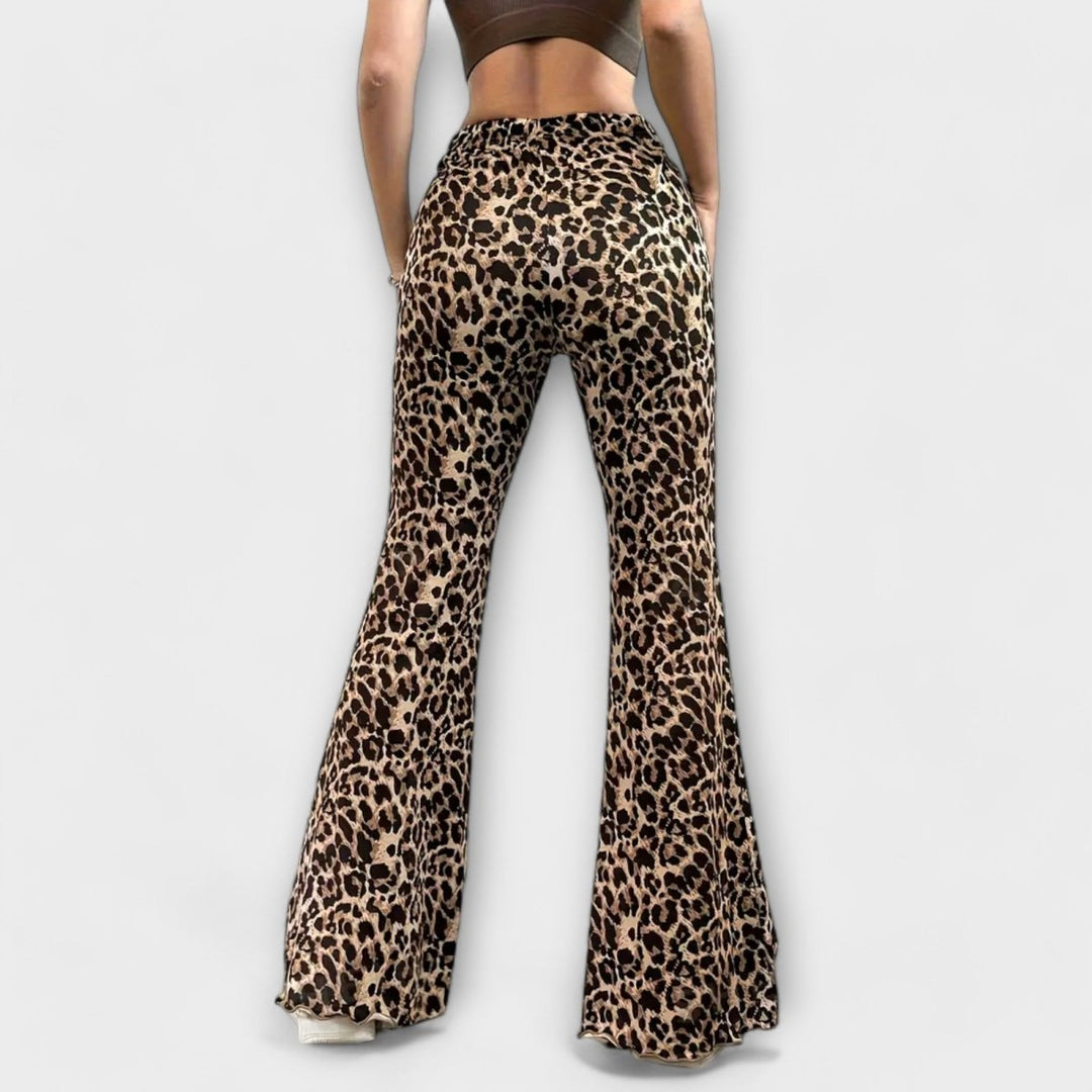 Berenice - Leopard Bootcut trousers