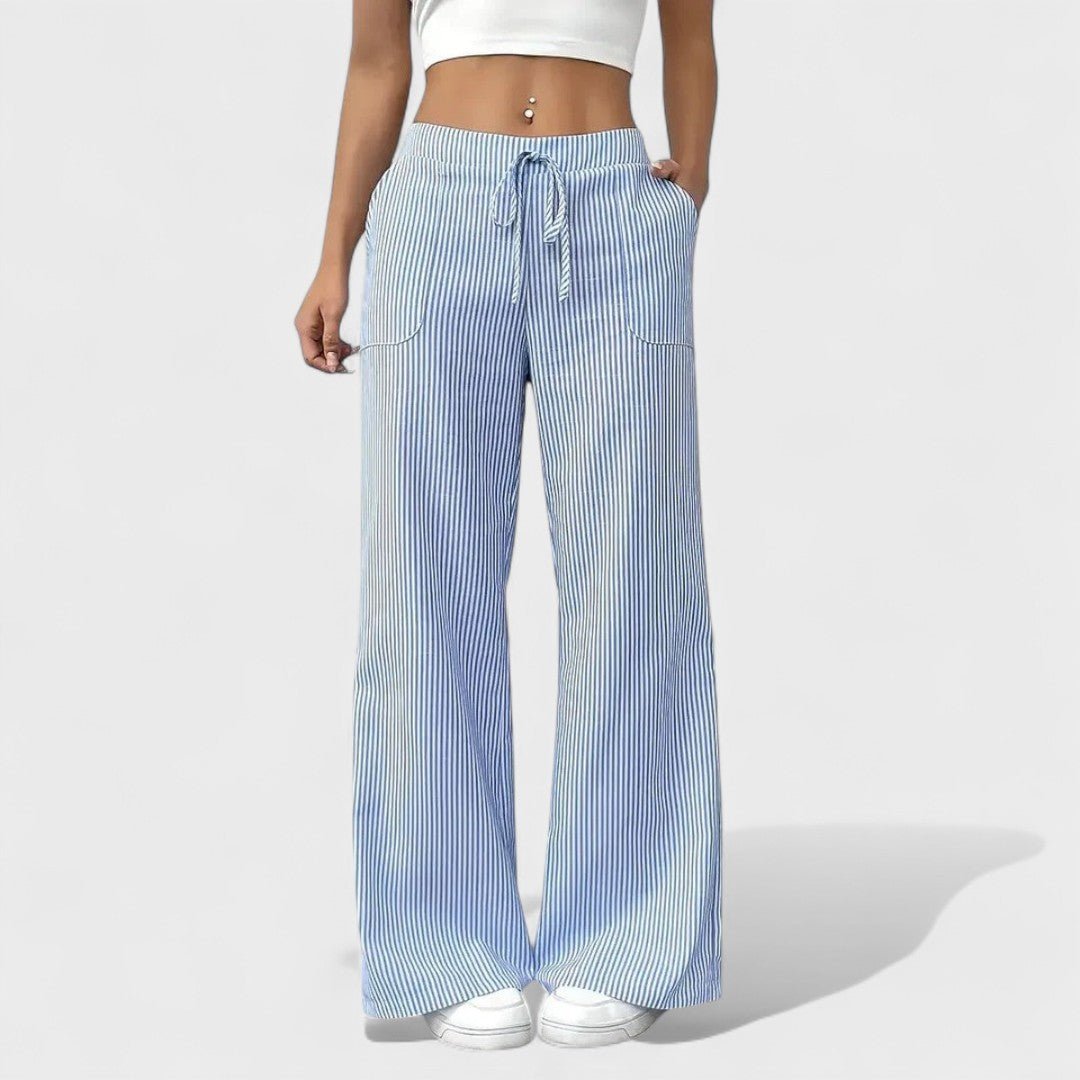 Maria - Comfortable trousers with elegant accents