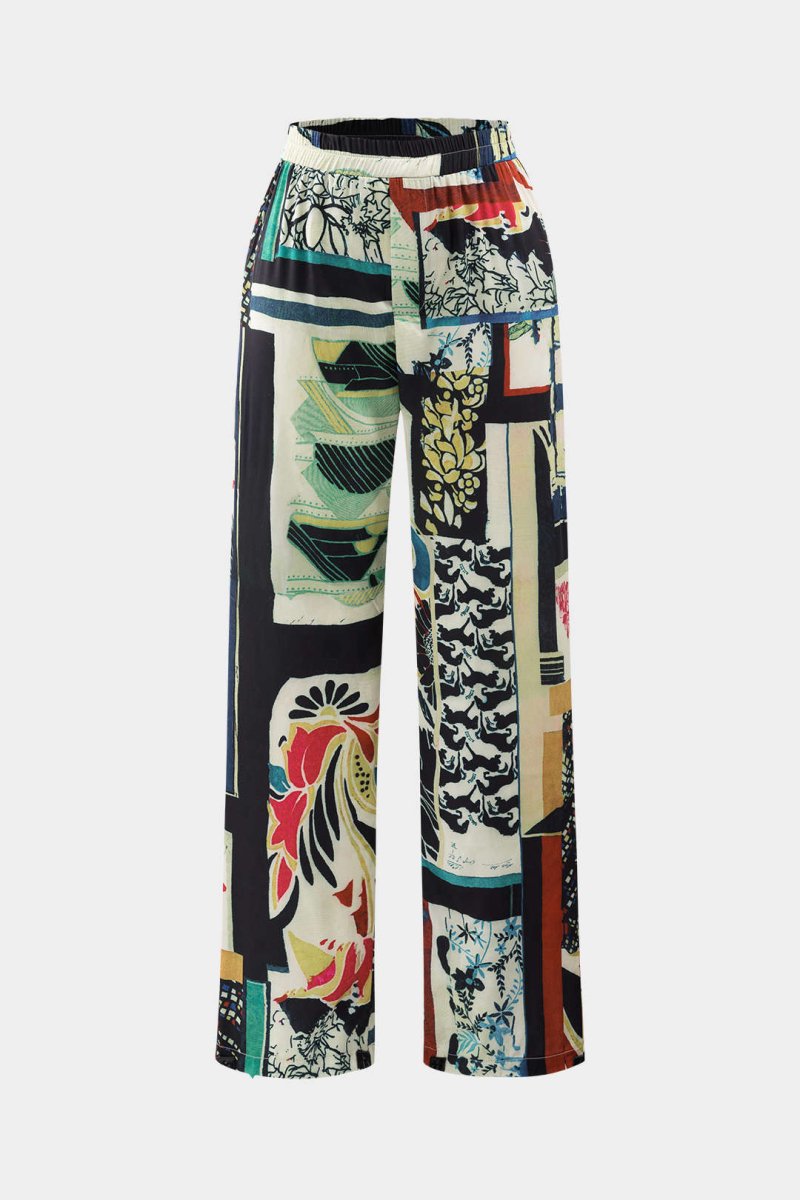 Arce High Waist Tight trousers with Floral Pattern