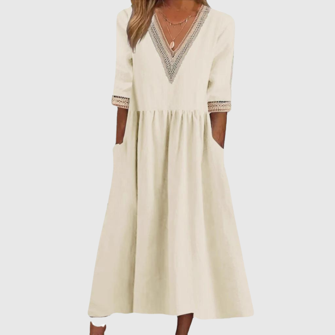 Treasa | Lace Midi Dress
