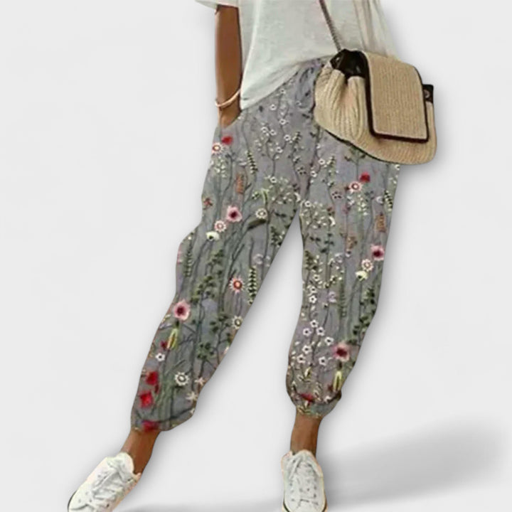 Aurora - Linen and cotton trousers