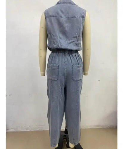 Dearbhla | Sleeveless Denim Jumpsuits