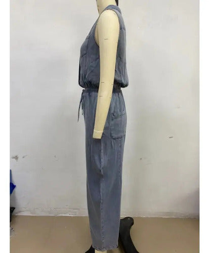 Dearbhla | Sleeveless Denim Jumpsuits