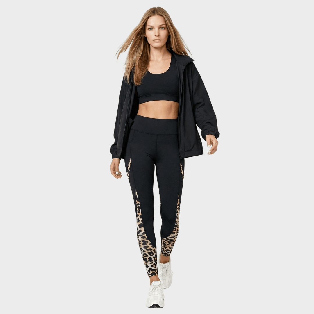 Carmo - High waist leggings in leopard print