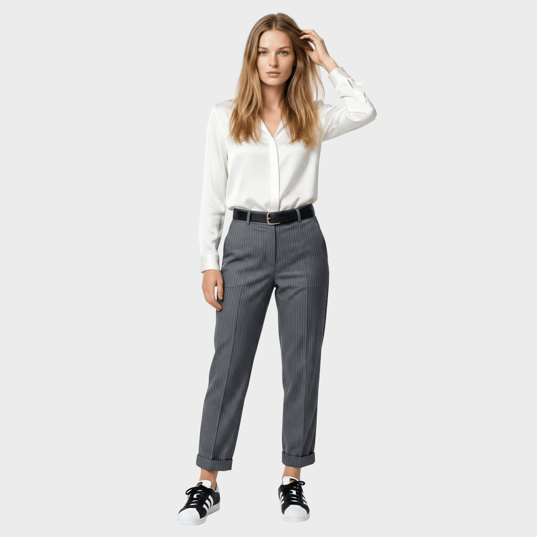 Kotryna - Elegant, figure-enhancing trousers with a belt