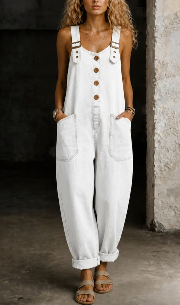 Caoimhe | Denim Overall Jumpsuit