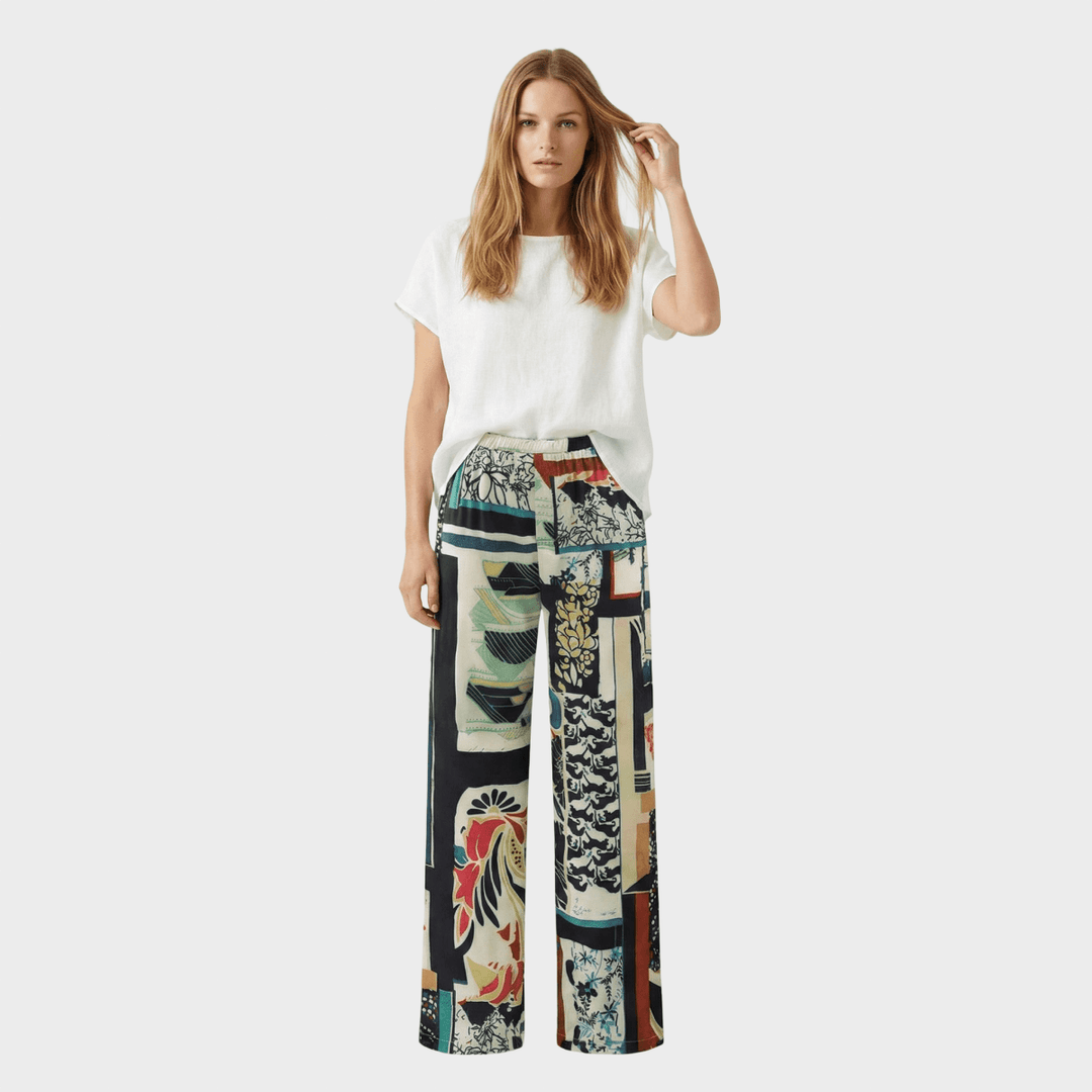 Arce High Waist Tight trousers with Floral Pattern