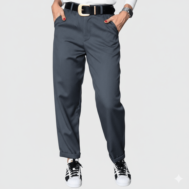 Kotryna - Elegant, figure-enhancing trousers with a belt