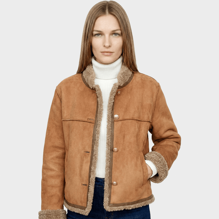 Simona - Fashion button down jacket