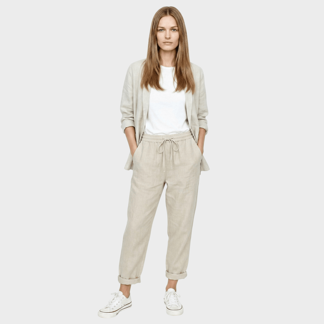Francisca - Modern and everyday linen trousers