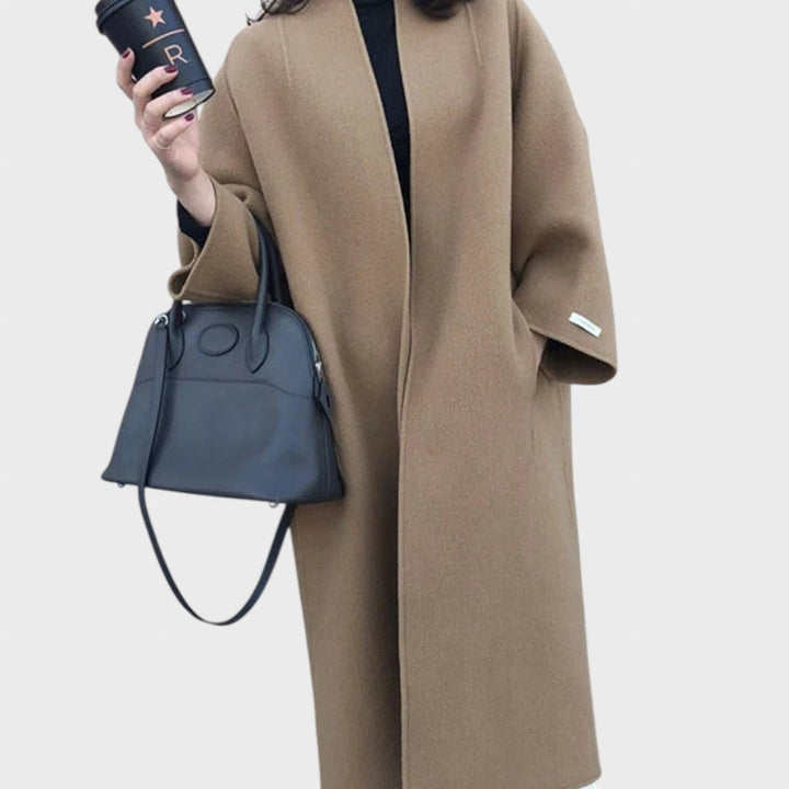 Lucretia | Elegant long woolen coat