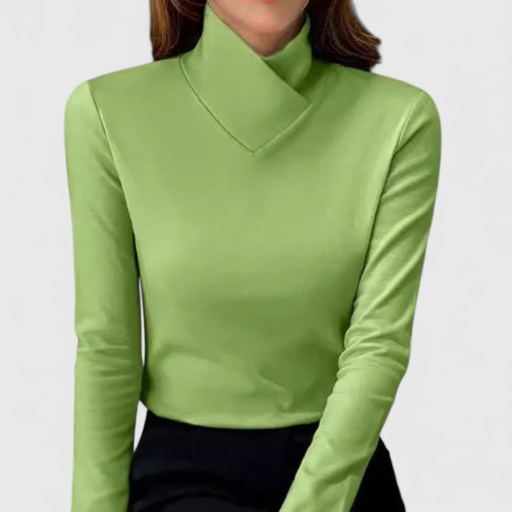 Maeve | Elegant High-Neck Jumper