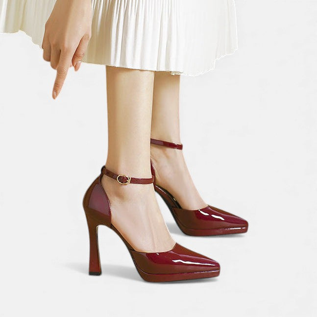 Dervla | Evette Leather Heels