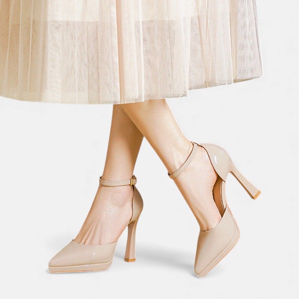 Dervla | Evette Leather Heels