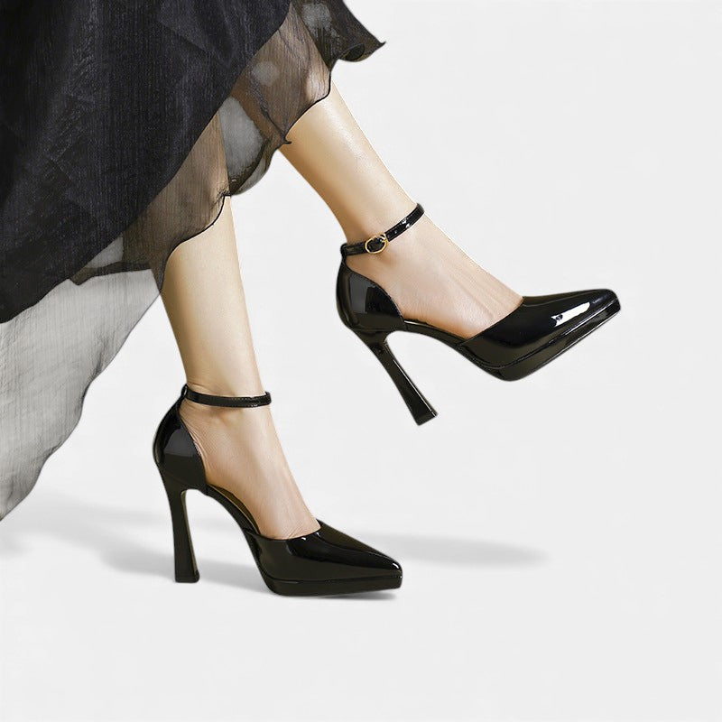 Dervla | Evette Leather Heels