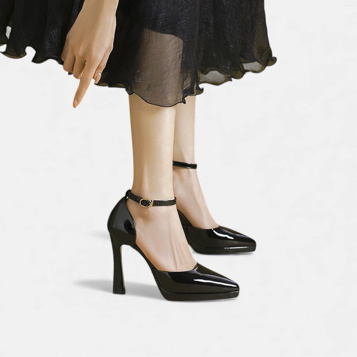 Dervla | Evette Leather Heels