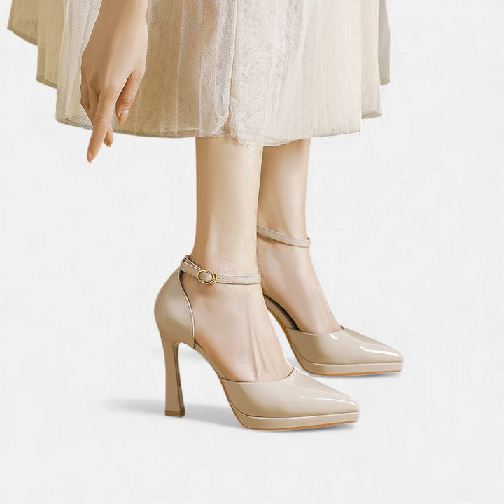 Dervla | Evette Leather Heels