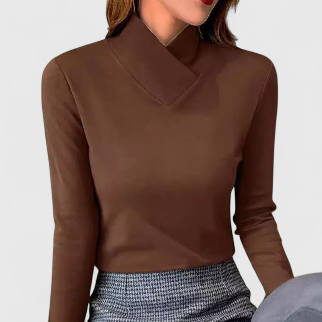 Maeve | Elegant High-Neck Jumper