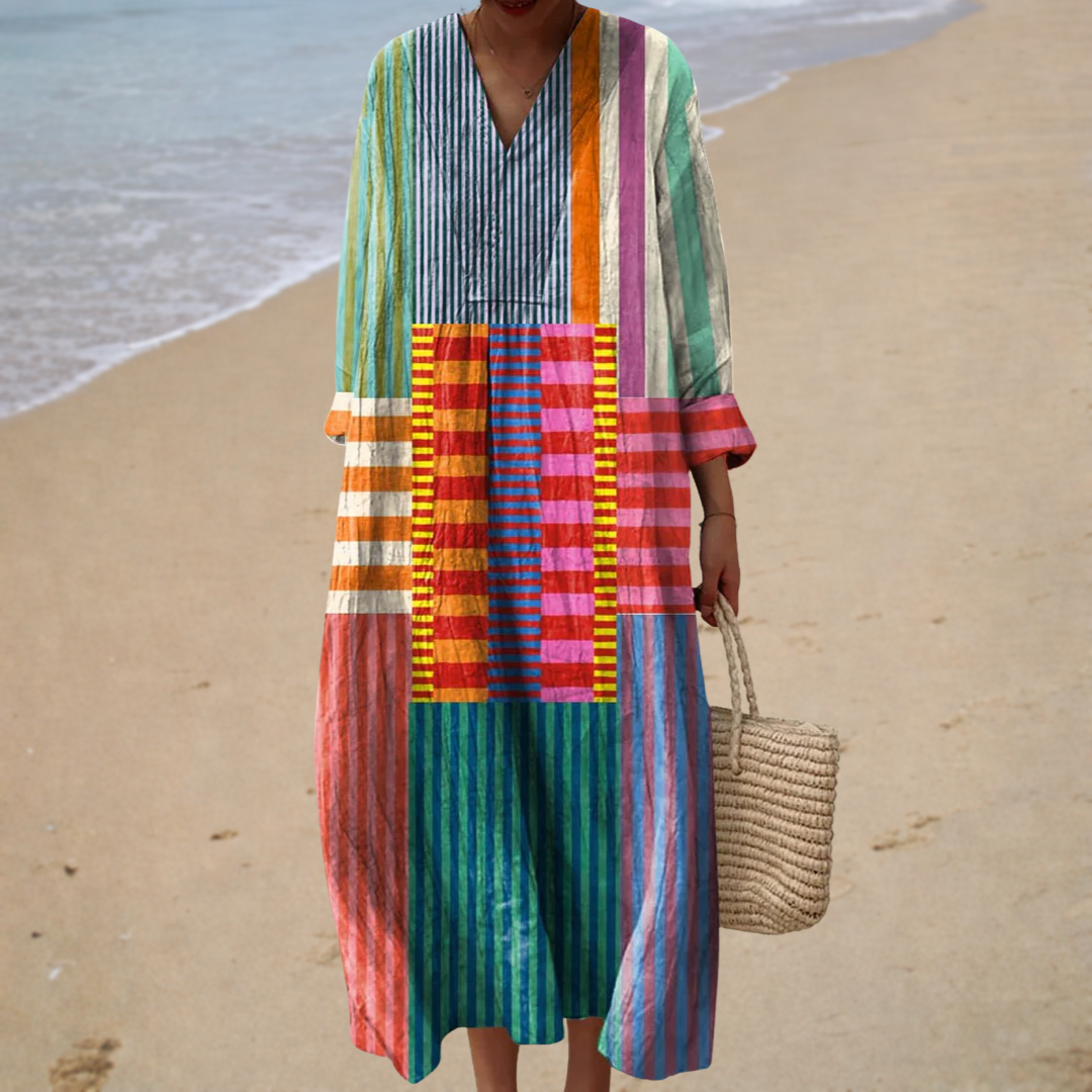 Sadhba | Flattering Printed Summer Dress