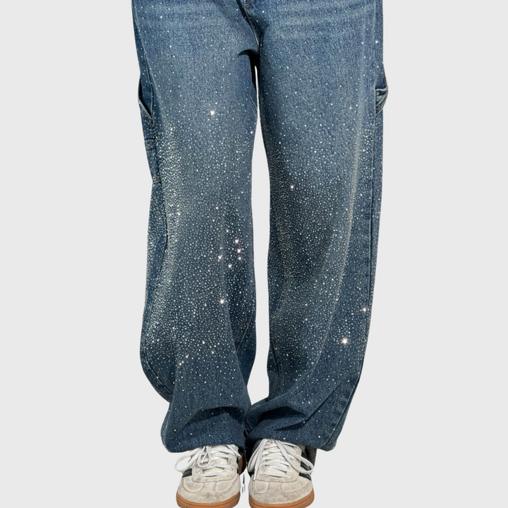 Adelina - Women's balloon carpenter jeans