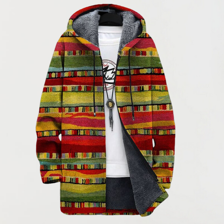Xanthe - Ethnic Stripe Coat