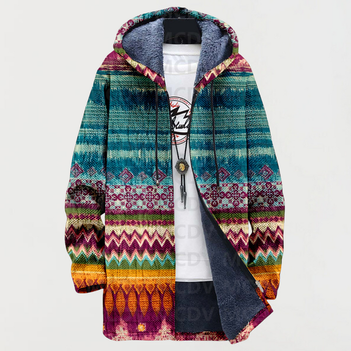Julia - Ethnic Print Coat