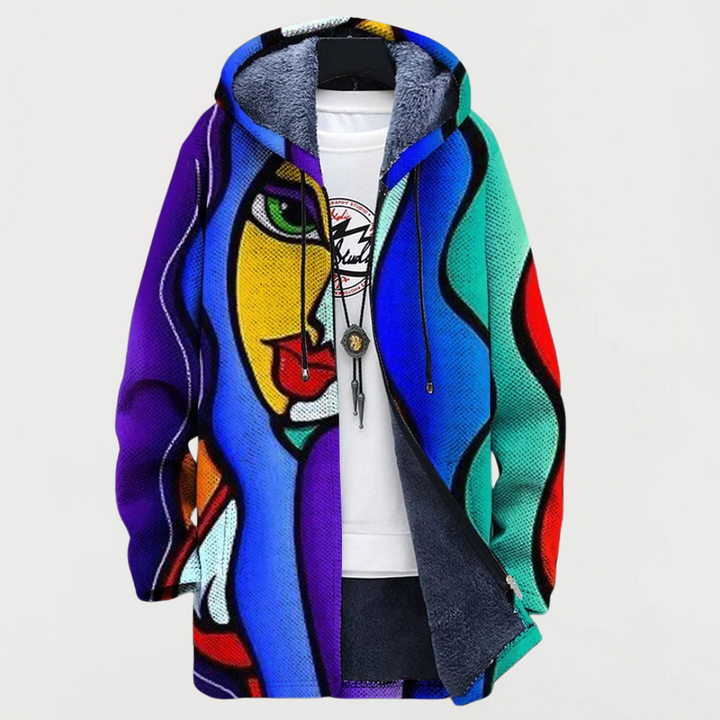 Fiona - Colourful Art Coat