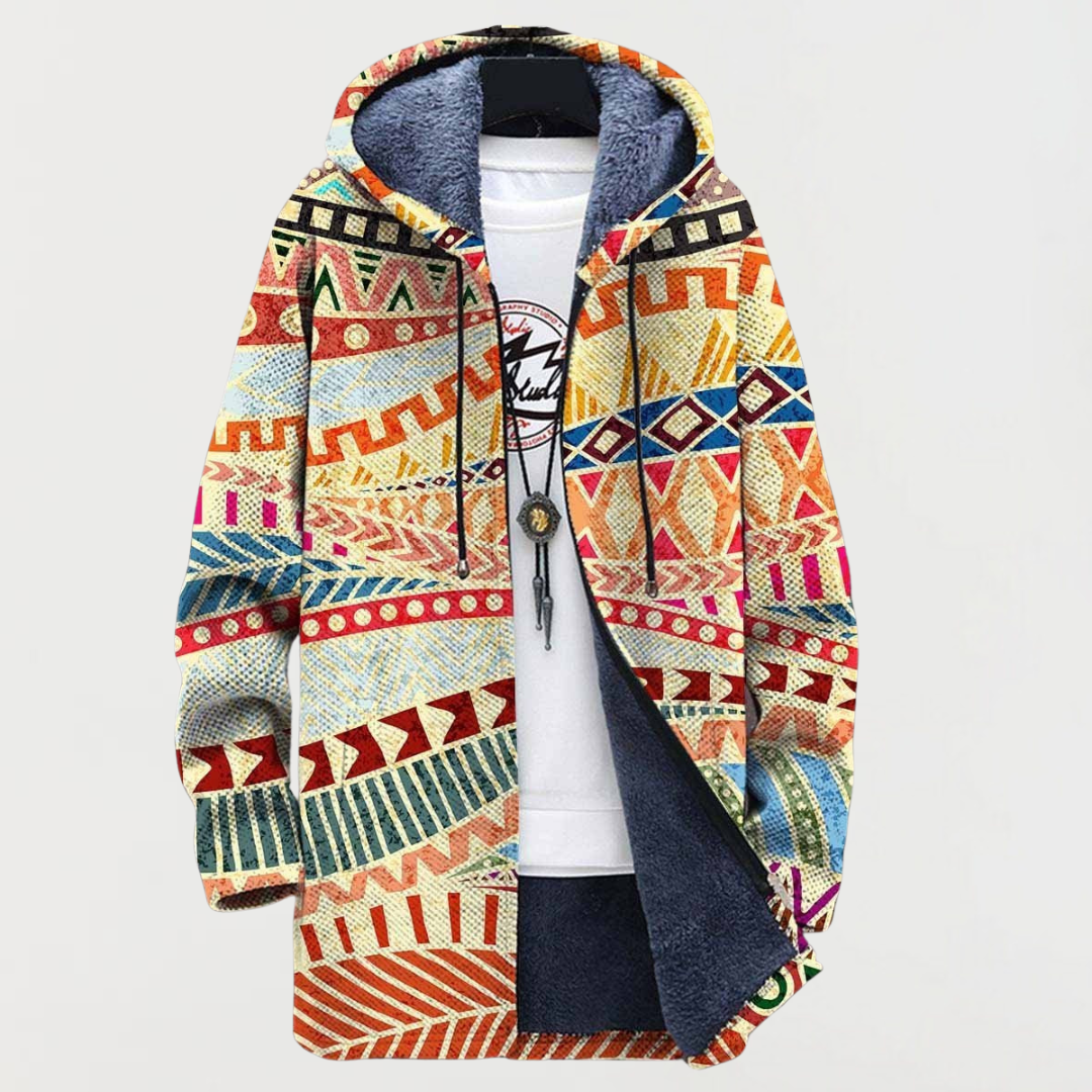 Vera - Fusion Ethnic Print Coat