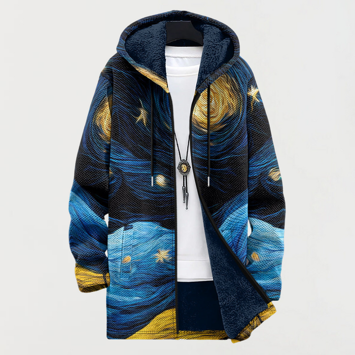 Róisín - Starry Sky Print Coat