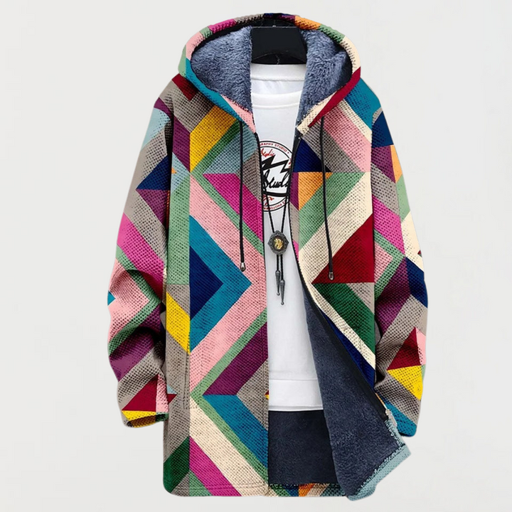 Gráinne - Geometric Print Sweatshirt