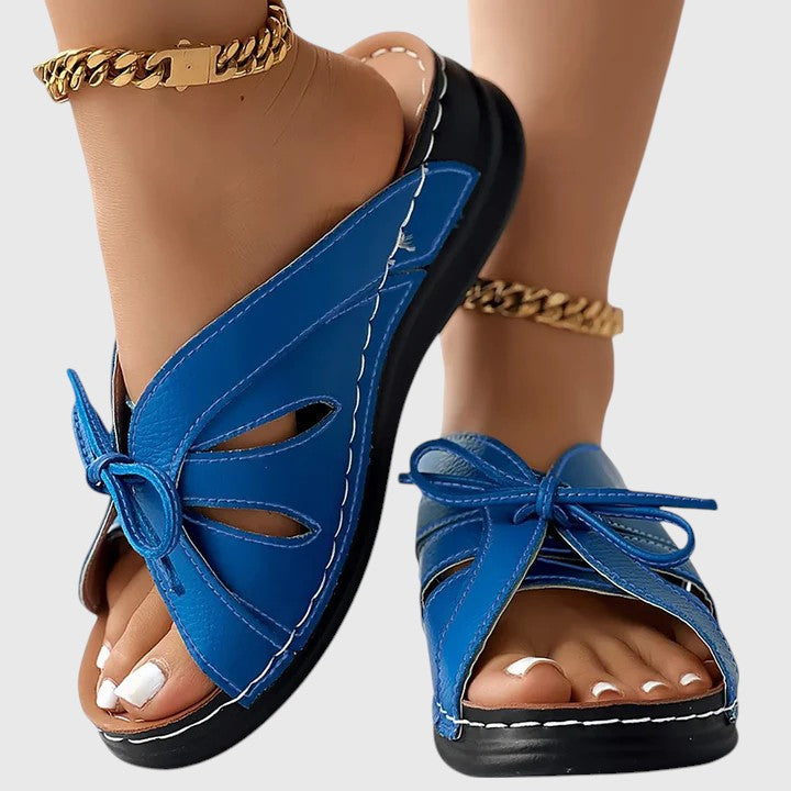 Tailtiu | Chic Ribbon Slip-On Sandals