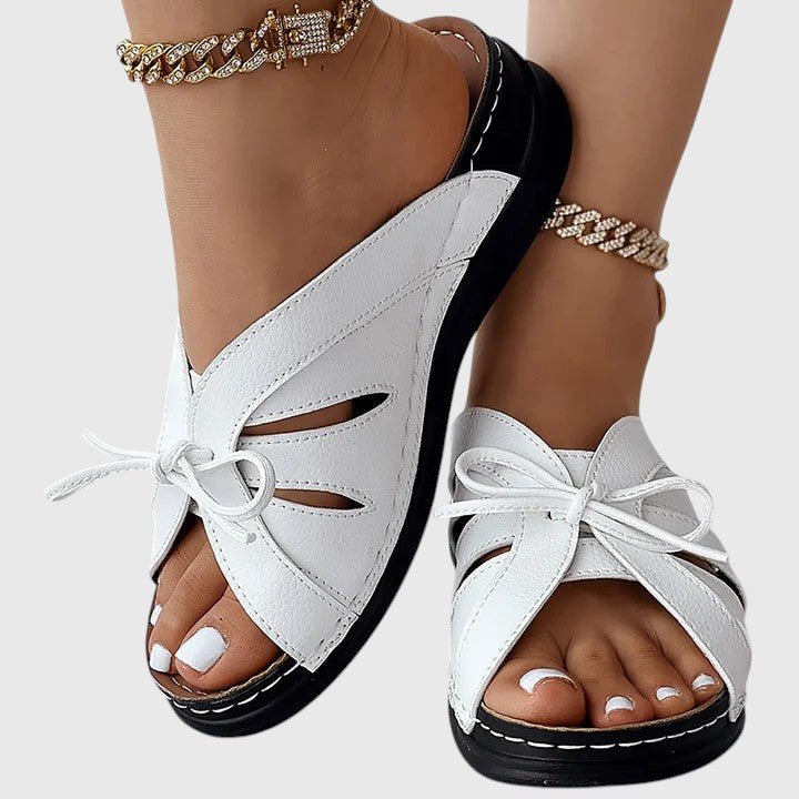Tailtiu | Chic Ribbon Slip-On Sandals