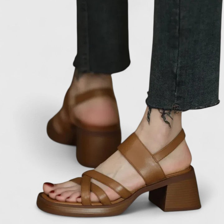 Hanbha | Elegant Cross-Strap Sandals