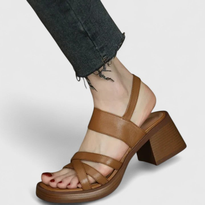 Hanbha | Elegant Cross-Strap Sandals