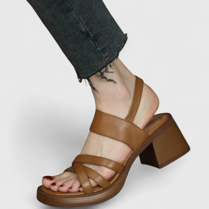 Hanbha | Elegant Cross-Strap Sandals