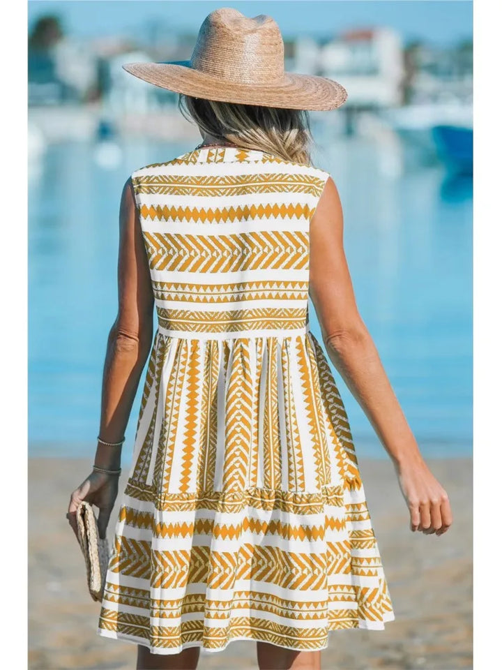 Delphine | Geometric Summer Dress