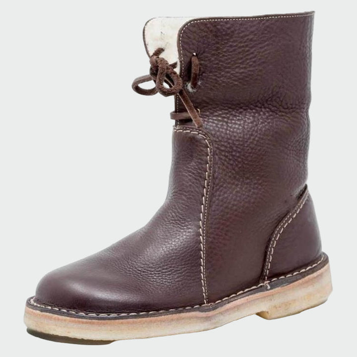 Bertha | Men's waterproof leather boots with wool lining