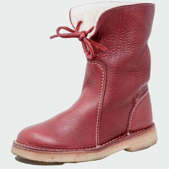 Bertha | Men's waterproof leather boots with wool lining