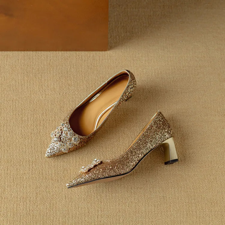 Gloria Glitter Pumps