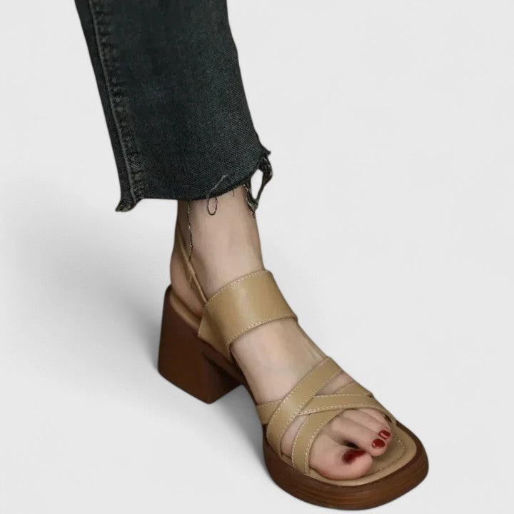 Hanbha | Elegant Cross-Strap Sandals