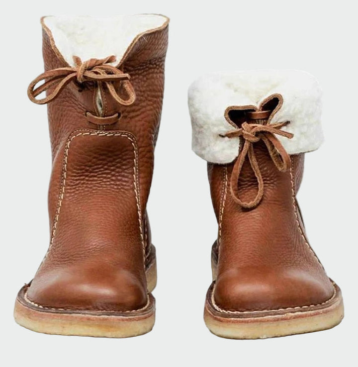 Bertha | Men's waterproof leather boots with wool lining