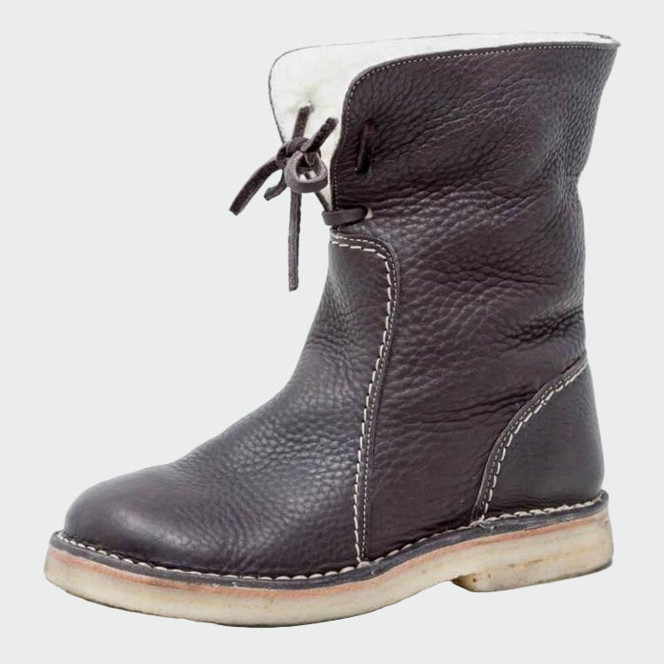 Bertha | Men's waterproof leather boots with wool lining