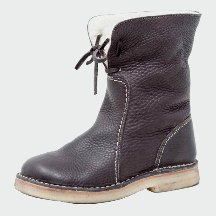 Bertha | Men's waterproof leather boots with wool lining
