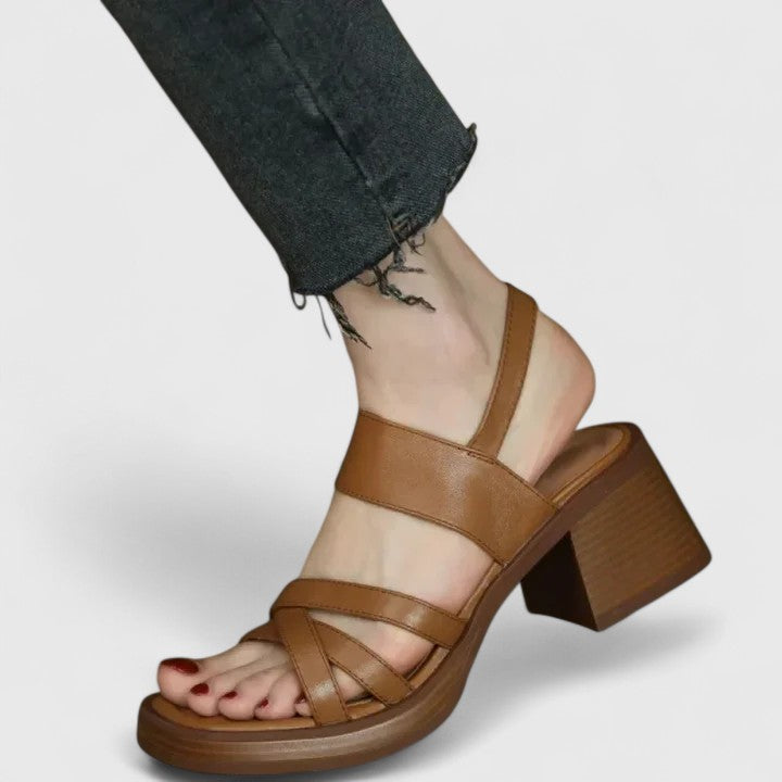 Hanbha | Elegant Cross-Strap Sandals