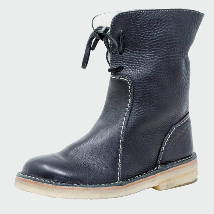 Bertha | Men's waterproof leather boots with wool lining