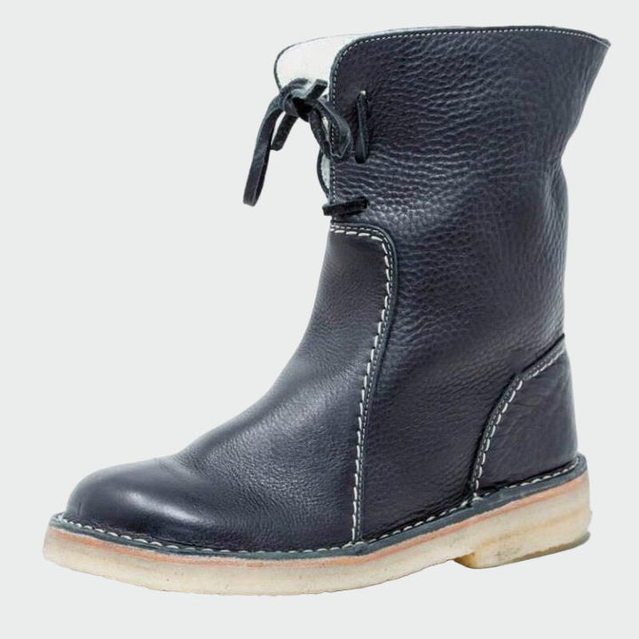 Bertha | Men's waterproof leather boots with wool lining